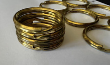 Usado, Lote de 12 llaveros cadenas anillo dividido aro bucle de metal aprox. Diapositiva exterior de 1-1/4 segunda mano  Embacar hacia Argentina