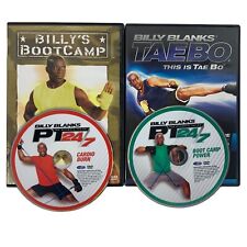 Begagnade, Billys Blanks Tae Bo Lot 4 Exercise Workout Fitness DVD PT24/7 Bootcamp Cardio till salu  Toimitus osoitteeseen Sweden