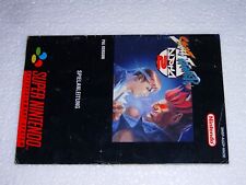 Street Fighter Alpha 2 Super Nintendo SNES SPIEL ANLEITUNG PAL Rar comprar usado  Enviando para Brazil