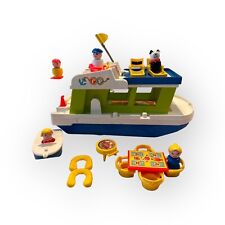 Used, 17 Piece Fisher Price Little People HAPPY HOUSEBOAT #985 1972 CLEAN EUC for sale  Shipping to South Africa