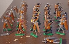 VINTAGE 36 X LEAD AFRICAN ZULU WARRIORS FIGURES for sale  Shipping to South Africa