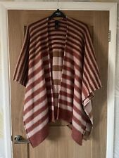 Striped poncho shawl for sale  RAMSGATE