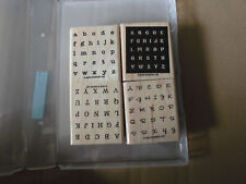 Stampin alphabet stempelset gebraucht kaufen  Hamburg