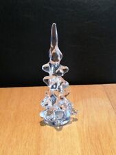 Daum Drip Crystal Glass Christmas Tree Sculpture Signed DAUM France 9 Inches  for sale  Shipping to South Africa