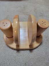 Home Trends 3 Piece Beechwood Table Set, Napkin holder, Salt & Pepper set for sale  Shipping to South Africa