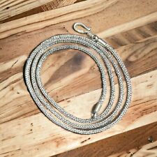 Mejor cadena de 2 mm unisex tejido/cuerda estilo Bali de plata esterlina hecha a mano segunda mano  Embacar hacia Argentina