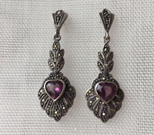 Silver marcasite amethyst for sale  NEWTON AYCLIFFE