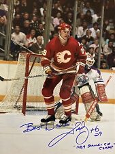 ¡Foto firmada de Joel OTTO 8x10! Campeón de la Copa Stanley 1989 Calgary Flames Legend con certificado de autenticidad segunda mano  Embacar hacia Argentina