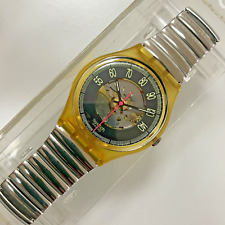 ⌚ Swatch 1990 RED LINE GK118 GK119 - Large size bracelet - Nuovo / Brand New, usado comprar usado  Enviando para Brazil
