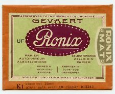 GEVAERT UF RONIX MAT ca. 1930- Koperta, papier fotograficzny ,reklama na sprzedaż  PL