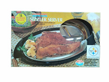 Used, 4 VINTAGE Nordic Ware Sizzling Servers STAINLESS STEEL W Original Box Servo King for sale  Rapid City