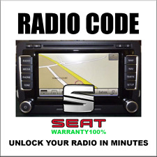 SEAT CODES RADIO ANTI-THEFT UNLOCK STEREO SERIES RNS310 RCD310 PINCODE SERVICE, used for sale  Shipping to South Africa