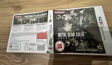 metal gear solid 3ds Pal CIB na sprzedaż  PL