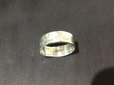 Sterling Silver 925 6mm Wide  Hammered Ring  Handmade for sale  Shipping to South Africa