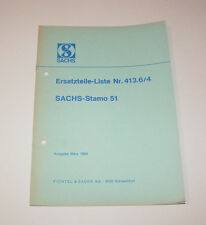 Catálogo de repuestos Sachs Stamo 51 - edición 1969 segunda mano  Embacar hacia Argentina
