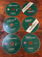 Used, Lot of 6 Kaspersky Antivirus Internet Security Mac PC Software Discs CDs for sale  Shipping to South Africa