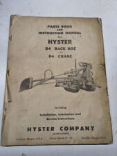 Hyster parts list for sale  USA