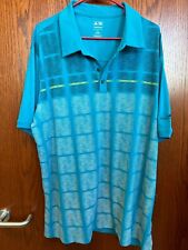 Adidas mens golf shirt xxl tourquoise for sale  Shipping to South Africa