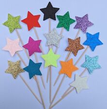 Glitter cupcake toppers for sale  MANCHESTER