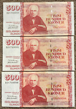 Iceland 500 kronur for sale  UK