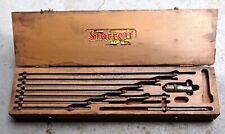 STARRETT INSIDE MICROMETER SET WOOD CASE VINTAGE for sale  Shipping to South Africa