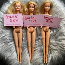 Usado, Lote de Boneca Barbie Vintage - Peaches N’ Cream, Dia a Noite, Data dos Sonhos Nua Excelente Estado Usado Anos 80 comprar usado  Enviando para Brazil