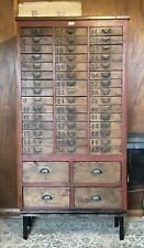 vintage tallboy chest of drawers Tool Makers Collectors Cabinet, used for sale  Shipping to South Africa