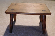 Vintage Arts & Crafts Maple Wood Foot Stool Attributed to Cushman Colonial, used for sale  Shipping to South Africa