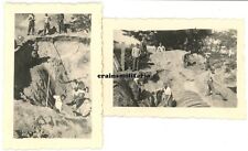 2x Orig. Photo 344.ID Atlantic Wall Position Building Bunker BIARRITZ France 1943, used for sale  Shipping to South Africa