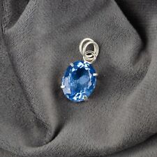 Birthday Gift For Her Natural Tanzanite Gemstone Pendant 925 Sterling Silver for sale  Shipping to South Africa