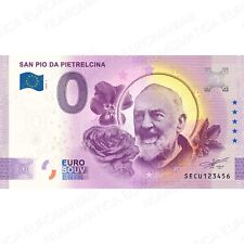0€ ZERO EURO SOUVENIR BANCONOTA ITALIA 2020 SAN PIO DA PIETRELCINA - PADRE PIO usato  Valvestino