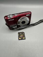 Câmera Digital Nikon COOLPIX L22 12MP Vermelha Zoom 3.6x Testada, Funciona Frete Grátis comprar usado  Enviando para Brazil