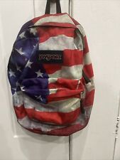 Używany, Plecak z flagą amerykańską Jansport na sprzedaż  Wysyłka do Poland