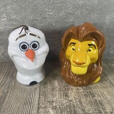 Caneca de plástico Disney on Ice Lion King Simba Frozen Olaf comprar usado  Enviando para Brazil