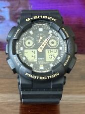 Relógio esportivo militar Casio G-Shock GA-100. Preto e dourado, usado comprar usado  Enviando para Brazil