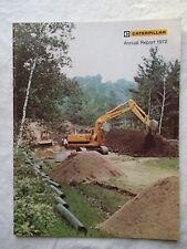 Folleto de informe anual CAT Caterpillar 1972 finanzas tractores calibradores segunda mano  Embacar hacia Argentina