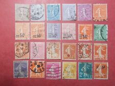 Lot timbres semeuses d'occasion  France