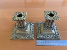 victorian brass candlesticks for sale  FILEY