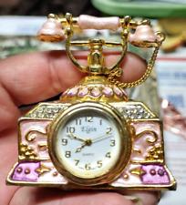 Relógio telefônico princesa rosa ornamentado em miniatura, usado comprar usado  Enviando para Brazil