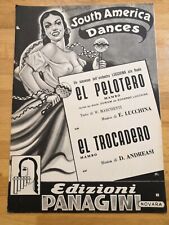 Spartito South America Dances EL PELOTERO - EL TROCADERO Ed.Paganini 1958, usado segunda mano  Embacar hacia Argentina