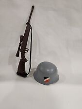 Vintage Action Man 40th Action Soldier German Stormtrooper Helmet & KAR-98 rifle for sale  Shipping to South Africa