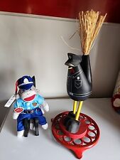 Vintage Hand Carved Wood Policeman CHICKEN Northpole Police Sock Monkey New for sale  Shipping to South Africa