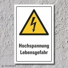 Schild hochspannung din gebraucht kaufen  Bad Driburg