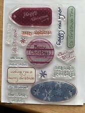christmas clear rubber stamps for sale  PORTSMOUTH