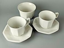 Johnson Brothers Heritage White Cup & Saucer x 2 with Sugar Bowl for sale  BARROW-UPON-HUMBER