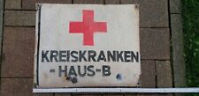 Altes metallschild krankenhaus gebraucht kaufen  Annaberg-Buchholz, Mildenau