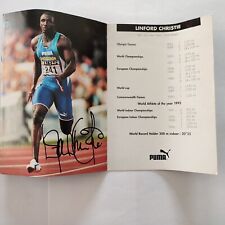 Linford christie signed for sale  WORTHING