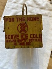 Used, Vintage Early 1900s Coca Cola Yellow Wooden Bottle Carrier for sale  Shipping to South Africa