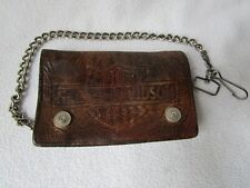Genuine Motor Harley Davidson Cycles Leather Wallet with Chain Biker Wallet for sale  Shipping to South Africa