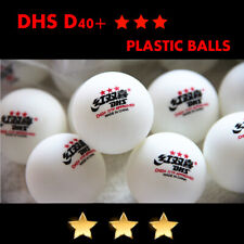 Bolas de plástico de tenis de mesa DHS D40+ 3 estrellas blancas naranjas de ping pong segunda mano  Embacar hacia Argentina